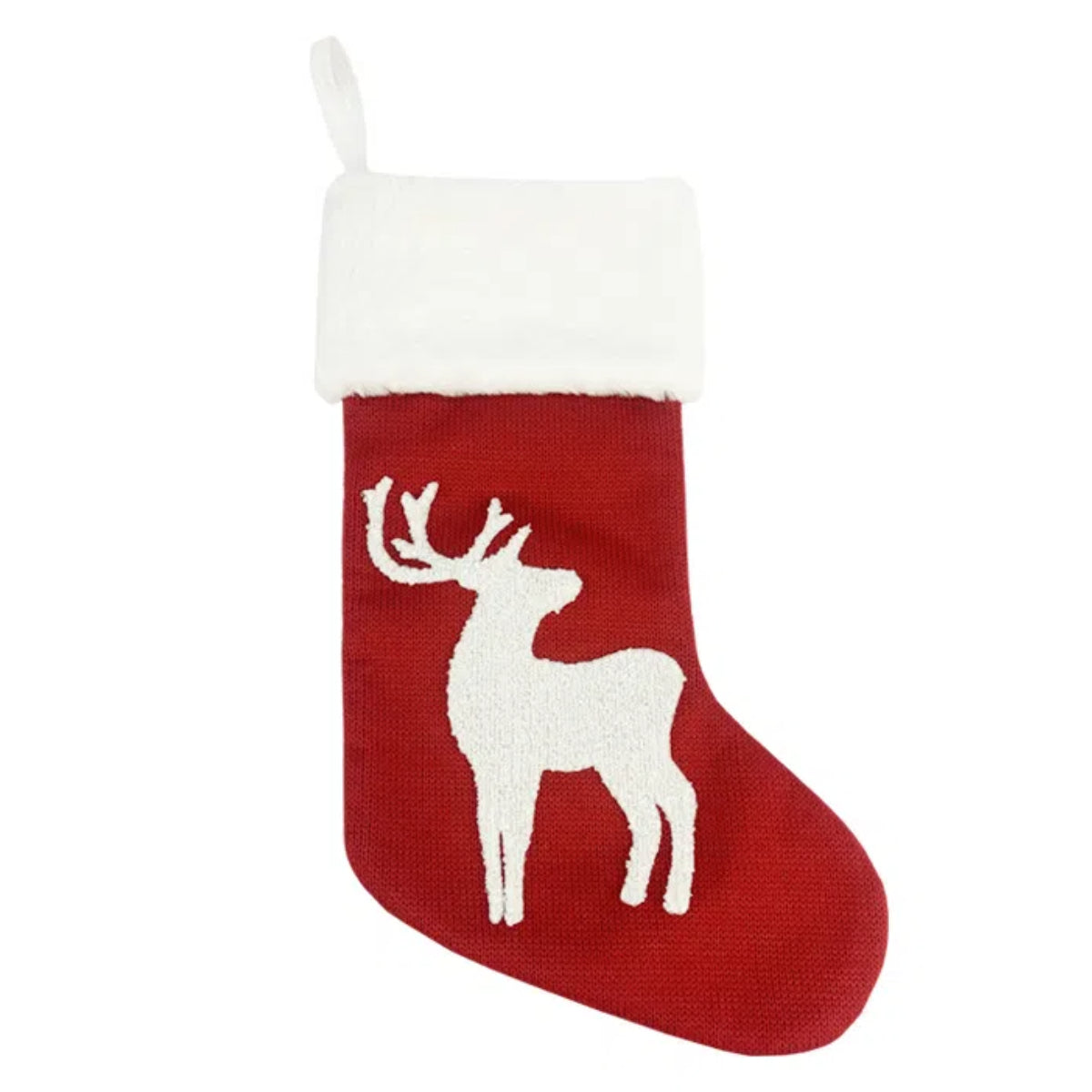Personalized Knitted Christmas Stockings Custom Embroidered Name Xmas Stocking