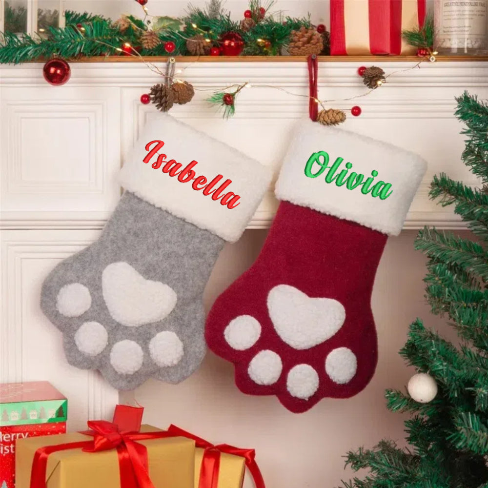 Personalized Christmas Stockings Custom Xmas Stocking with Embroidery Name