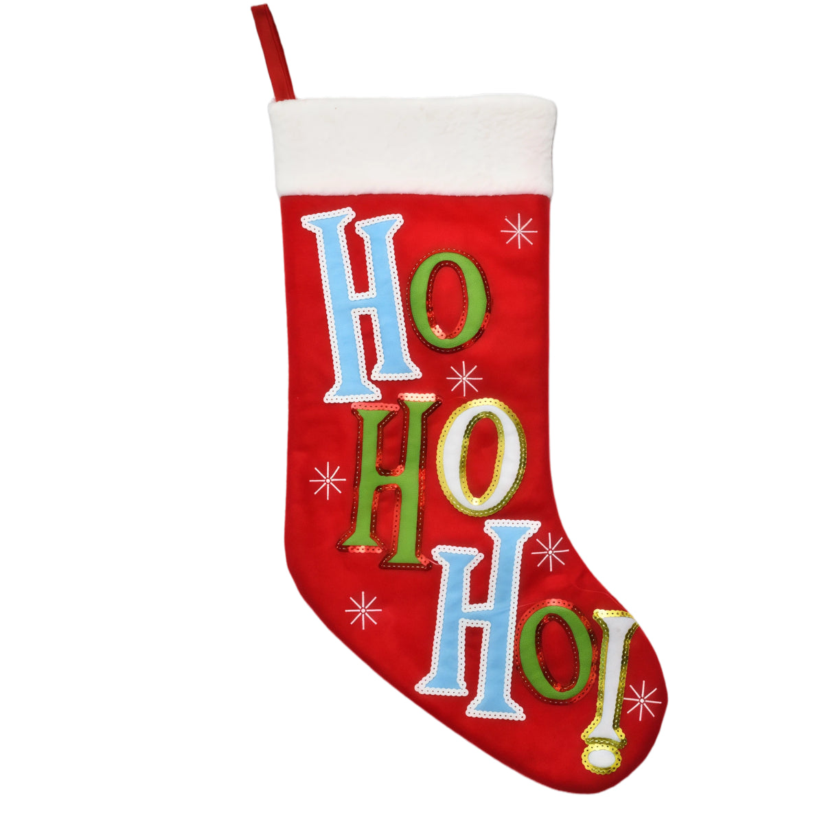 Personalized Christmas Stocking with Letters Customized Embroidered Name Xmas Stocking Large Hanging Fireplace Stocking Home Holiday Decorations Gifts for Family Red 18 Inches