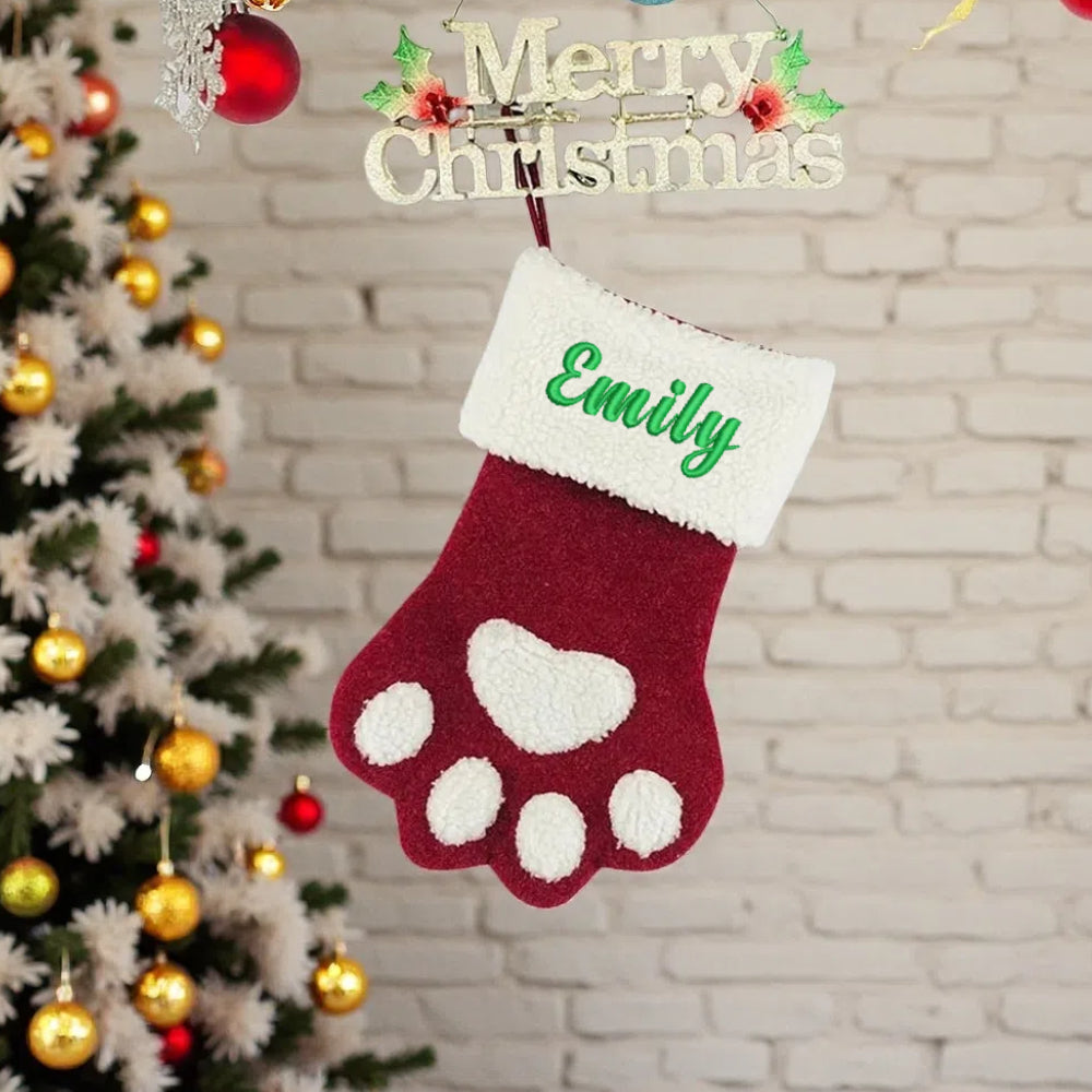 Personalized Christmas Stockings Custom Xmas Stocking with Embroidery Name