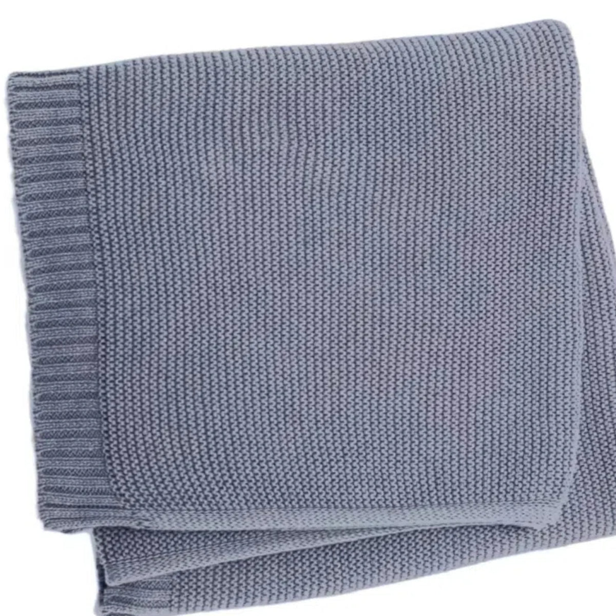 Personalized Knitted Baby Blanket with Customized Embroidery Name 39.37'' x 31.5''