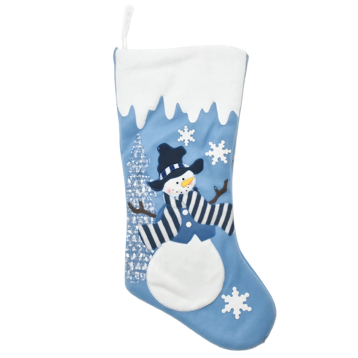 Customized Christmas Stockings with Embroidered Name Personalized Family Xmas Stocking Hanging Fireplace Stockings Santa Claus Snowman Styles for Home Decorations 18 Inches