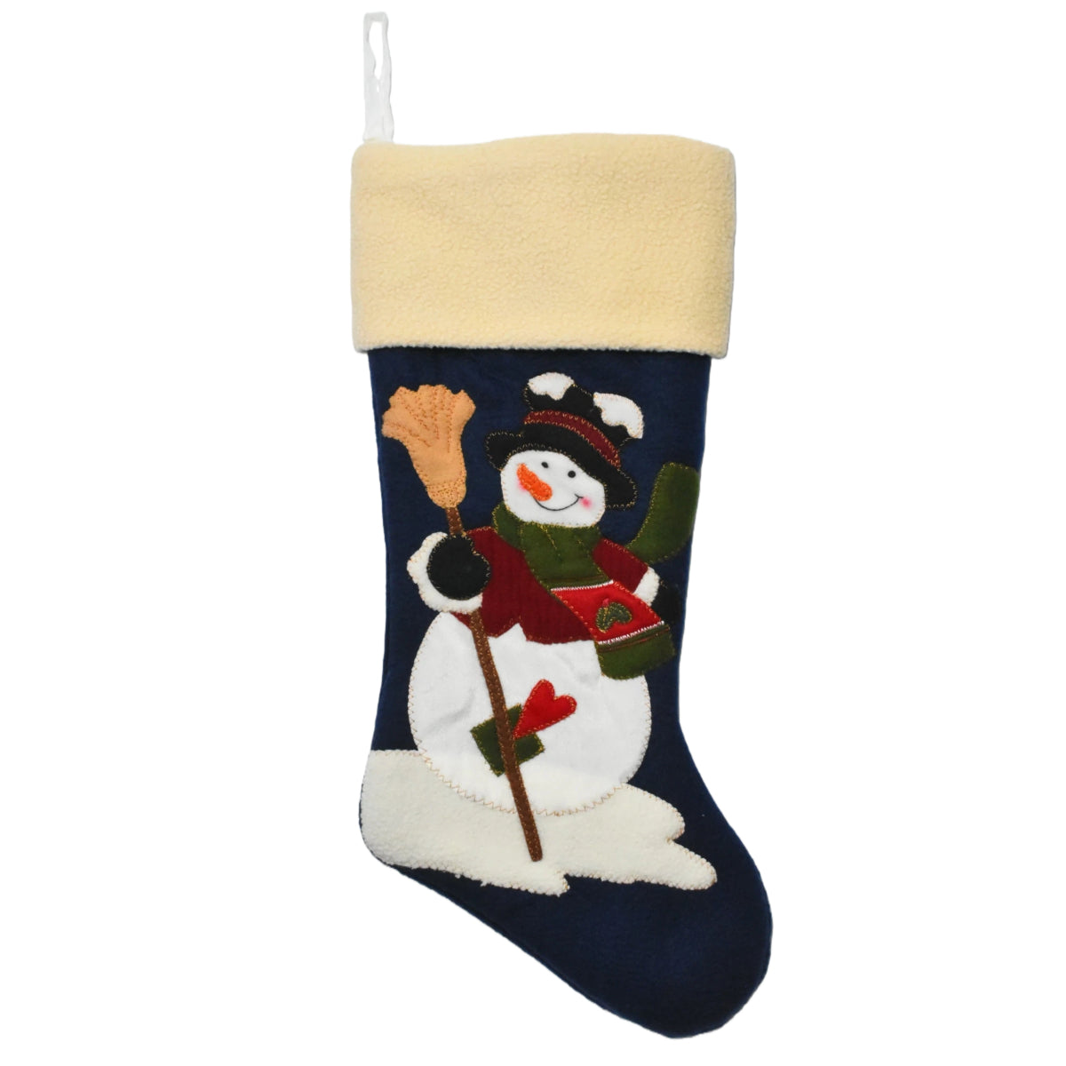 Customized Christmas Stocking with Embroidered Name Personalized Xmas Stockings Large Fireplace Stockings for Holiday Christmas Party Decorations Santa Claus Snowman 4 Styles 18''