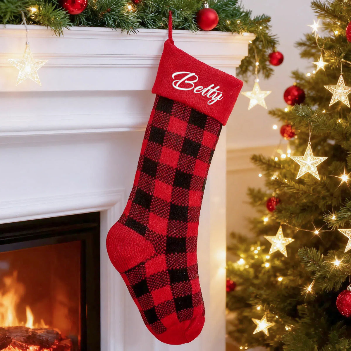 Personalized Christmas Stockings with Embroidered Name Custom Xmas Stockings