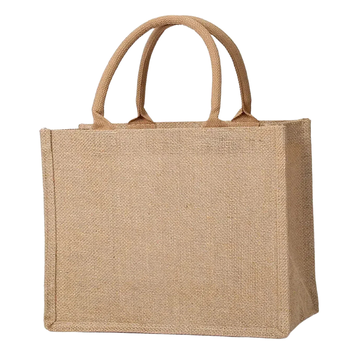 Custom Burlap Tote Personalized Bridesmaid Jute Gifts Bag with Embroidered Name