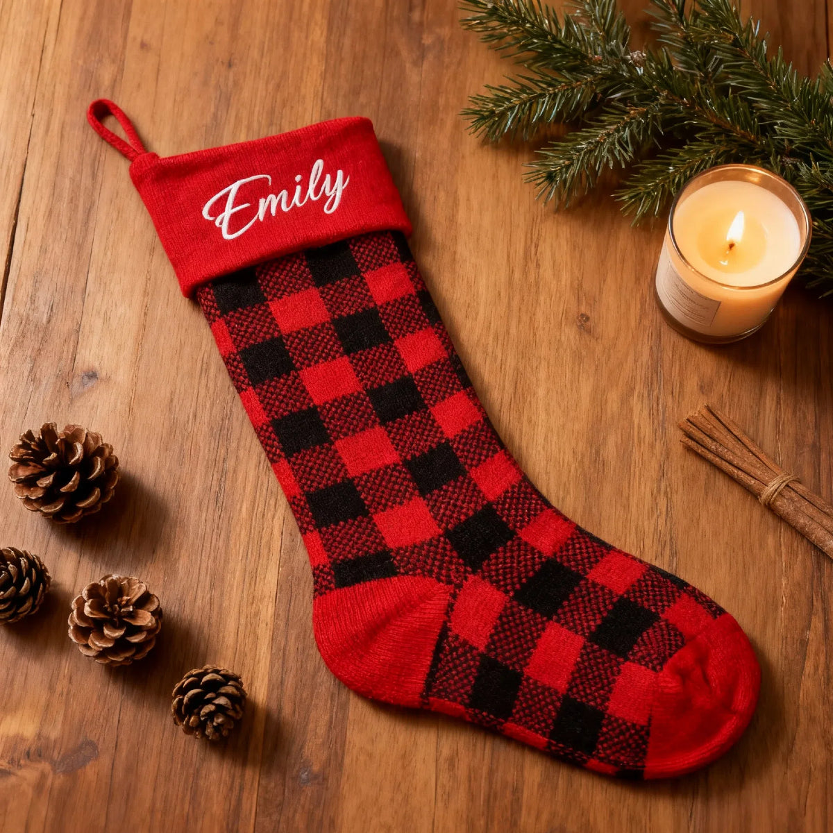 Personalized Christmas Stockings with Embroidered Name Custom Xmas Stockings