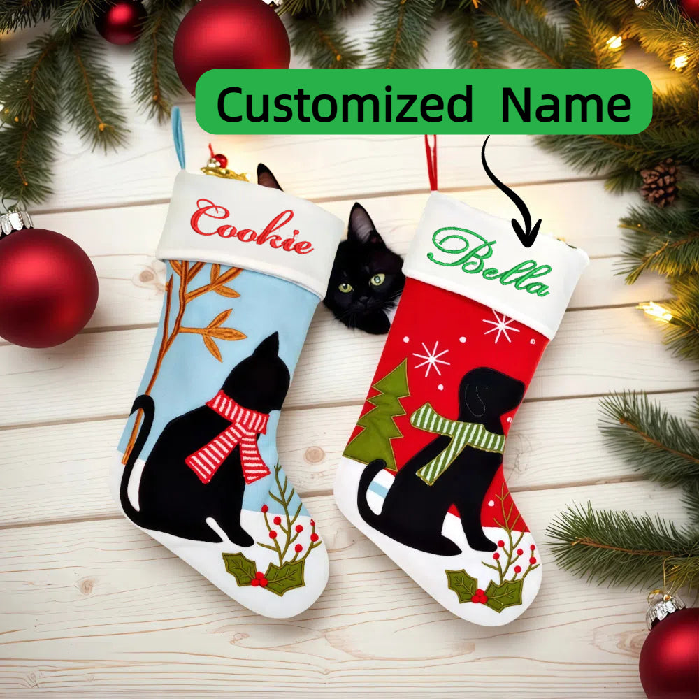 Customized Christmas Stockings with Personalized Embroidered Name 17''