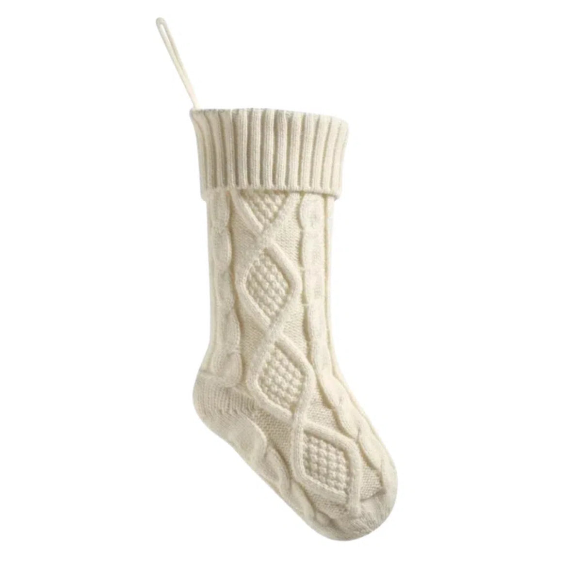 Personalized Knitted Christmas Stocking with Customized Embroidery Name 18''