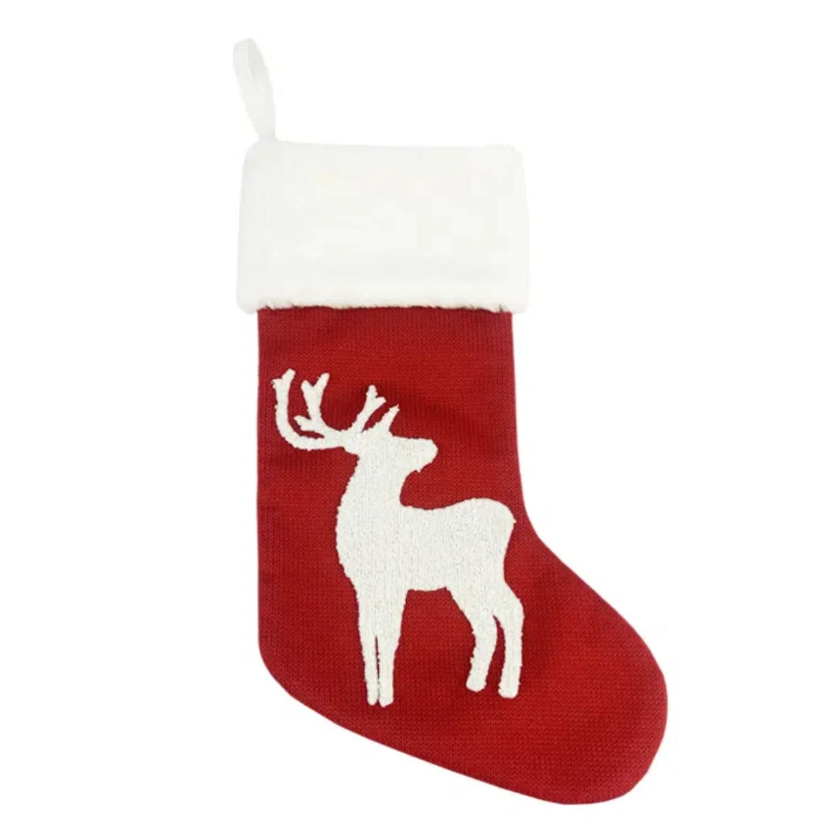 Personalized Knitted Christmas Stockings Custom Embroidered Name Xmas Stocking