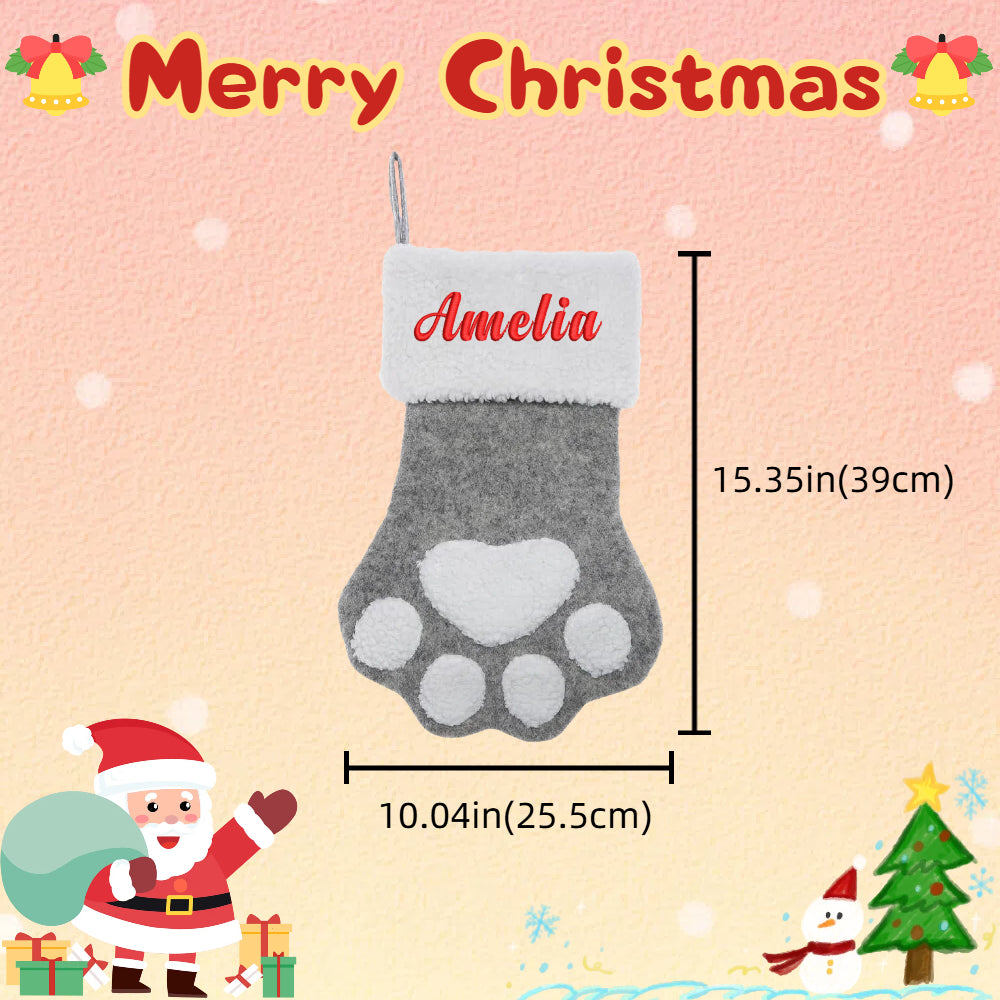 Personalized Christmas Stockings Custom Xmas Stocking with Embroidery Name