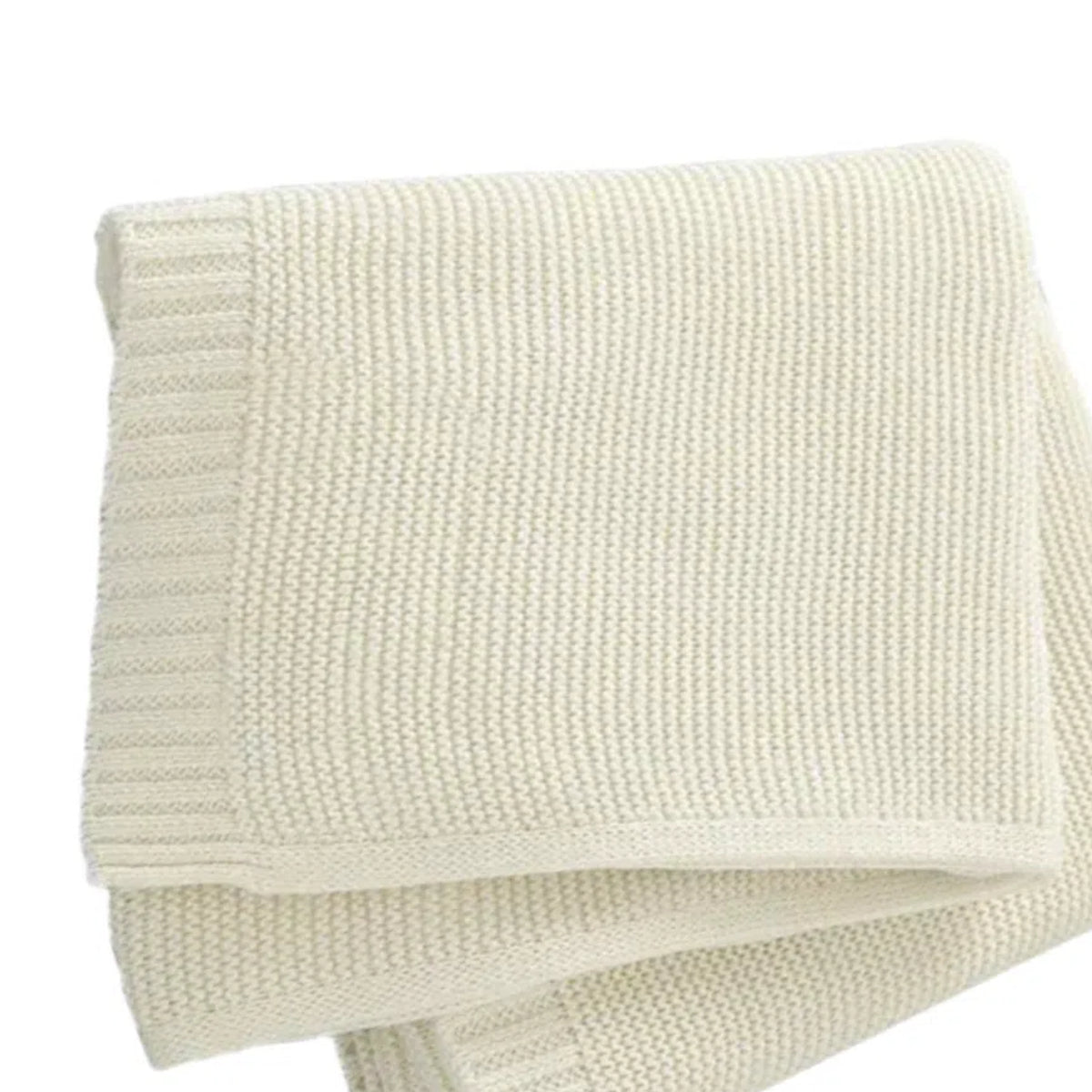 Personalized Knitted Baby Blanket with Customized Embroidery Name 39.37'' x 31.5''