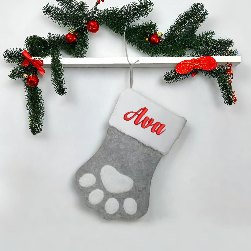 Personalized Christmas Stockings Custom Xmas Stocking with Embroidery Name