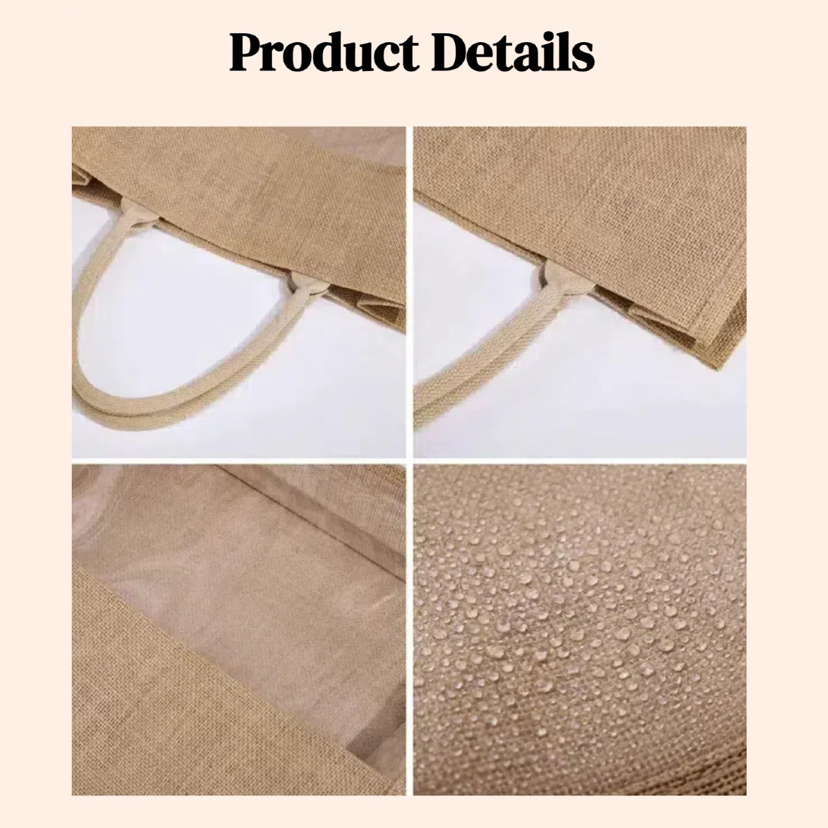 Personalized Burlap Tote Bag with Embroidered Name Custom Jute Bag