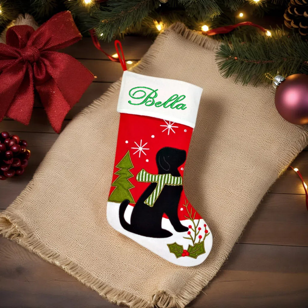 Customized Christmas Stockings with Personalized Embroidered Name 17''