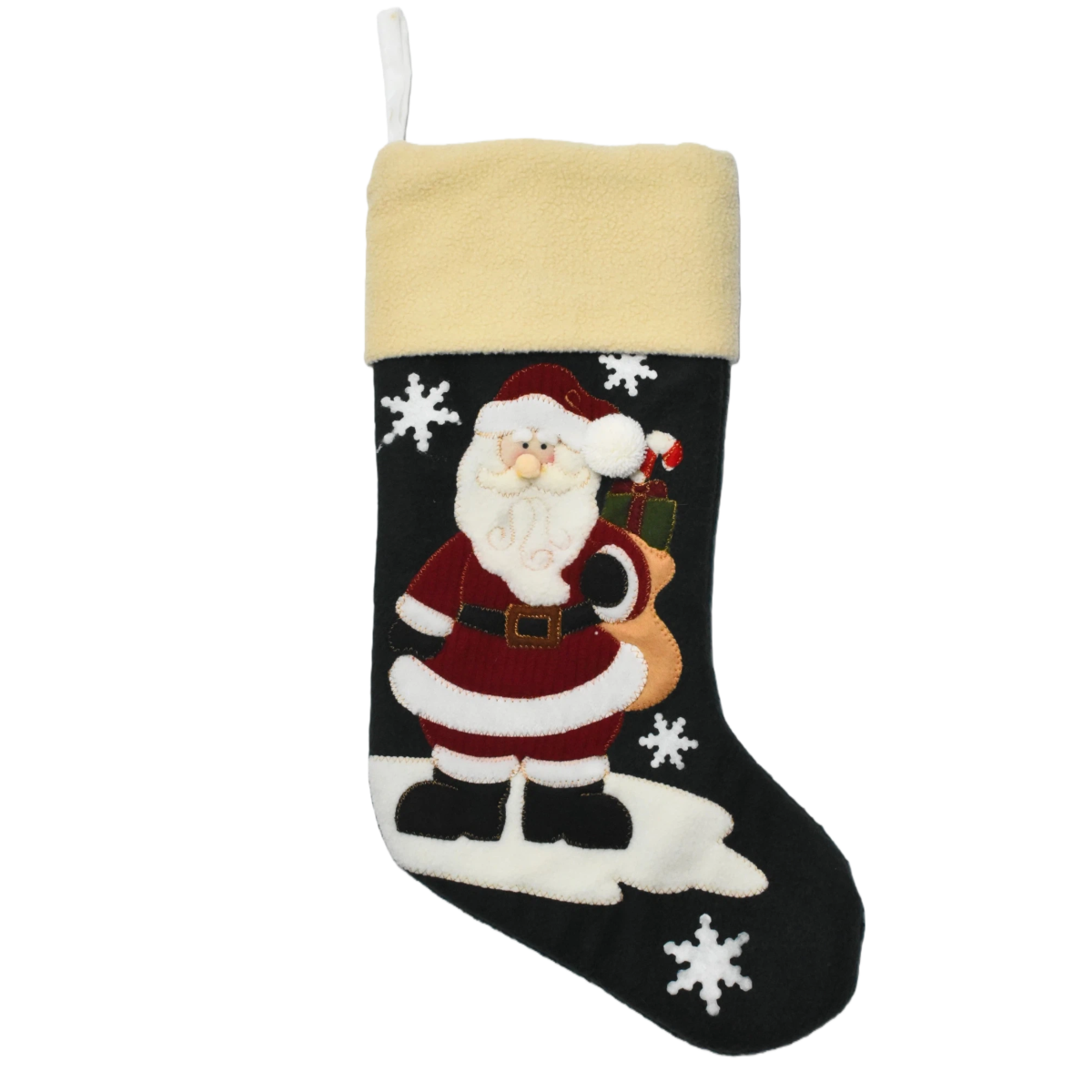 Customized Christmas Stocking with Embroidered Name Personalized Xmas Stockings Large Fireplace Stockings for Holiday Christmas Party Decorations Santa Claus Snowman 4 Styles 18''