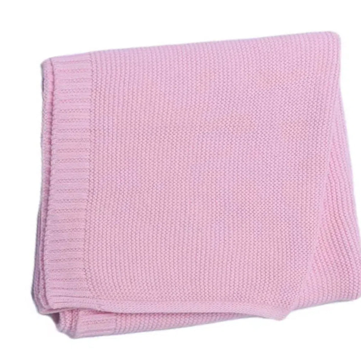Personalized Knitted Baby Blanket with Customized Embroidery Name 39.37'' x 31.5''