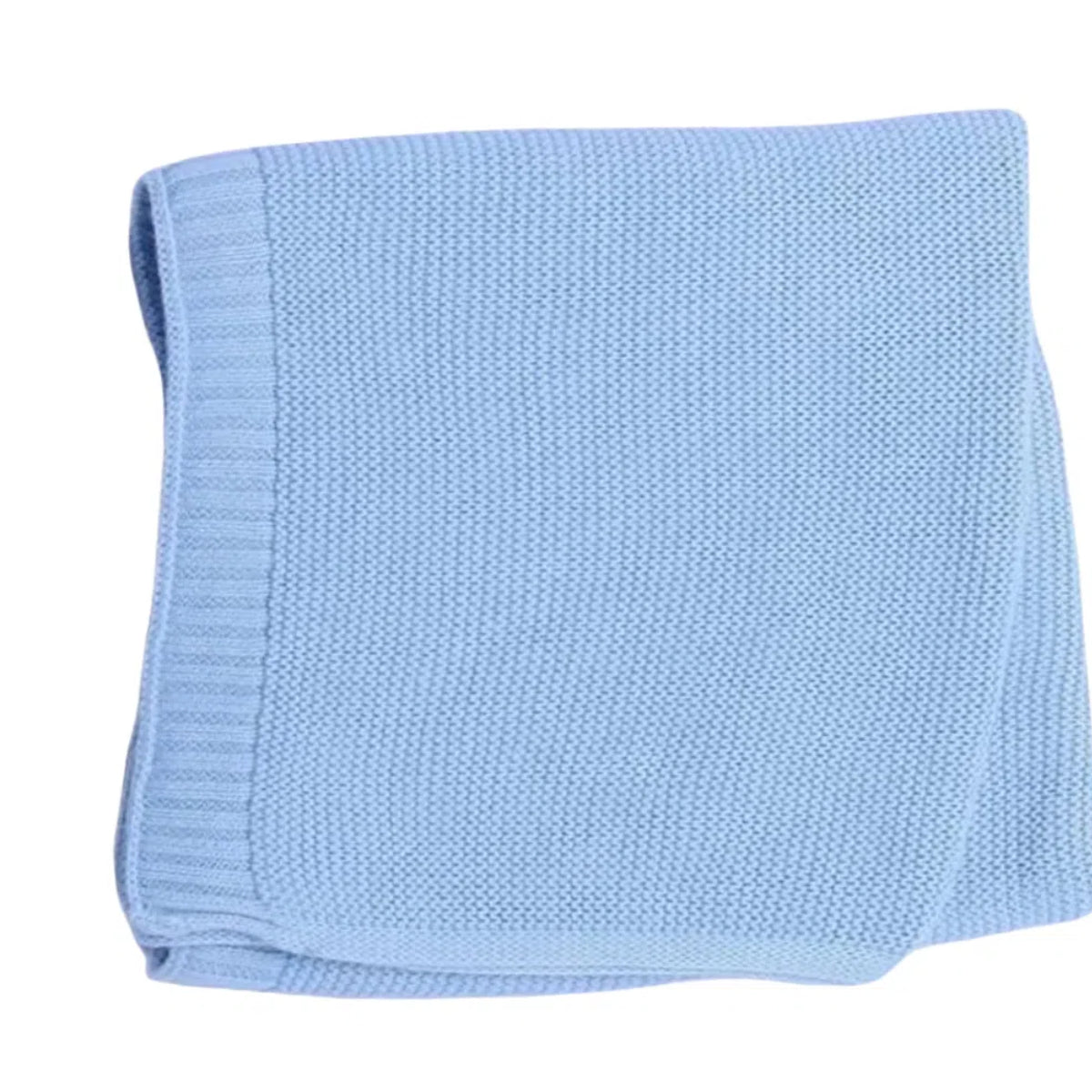 Personalized Knitted Baby Blanket with Customized Embroidery Name 39.37'' x 31.5''